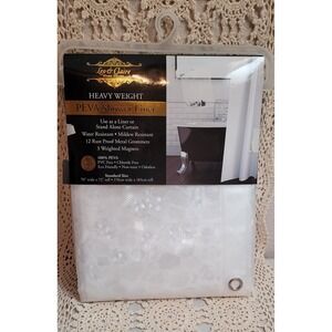 PEVA Shower liner curtain 70" Wide 72" tall. 12 metal grommets 3 Weighted Magnet